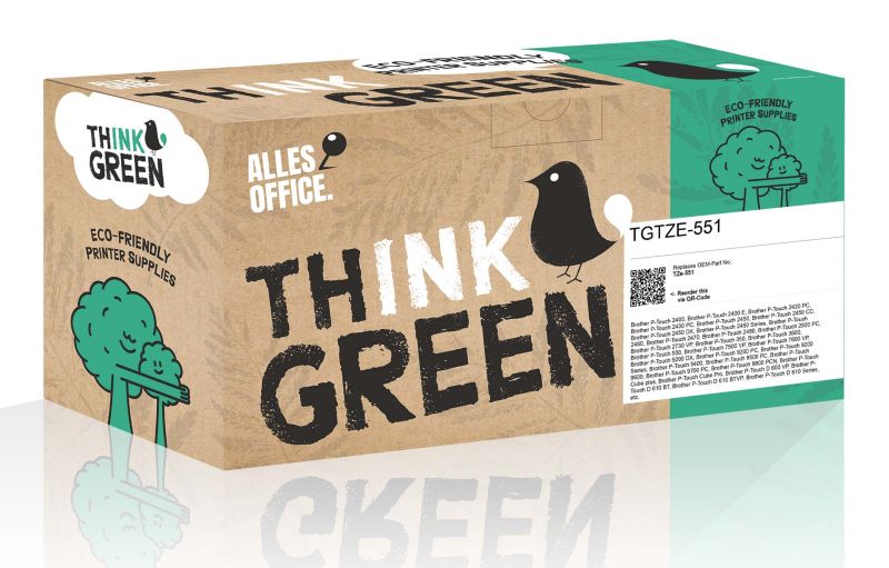 ThinkGreen Brother TZe-551 Farbband schwarz blau